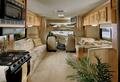 Interior living area front with Yonder Natural interior and Oak cabinetry