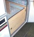 Door for optional porta potti