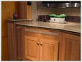 Galley with tile backsplash